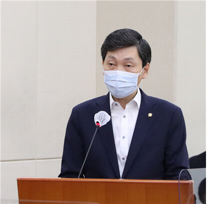 김민철 민주당 의원이 지난해 9월10일 국회 행안위 전체회의에서 경기북도 설치법안 제안설명을 하고 있다. 김민철 의원실 제공.